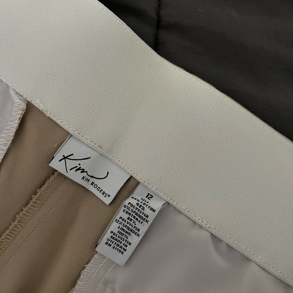 NWT Kim Rogers No Gap Waist Khaki Pants - Picture 5 of 6